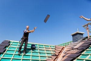 residential roofing shingle toss