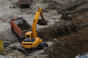 Excavating fill dirt