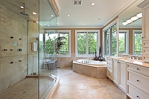 a Fairfax bathroom that was remodeled by a professional contractor