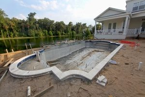 inground swimming pool that is ready to be filled in by Rockville, Maryland fill dirt