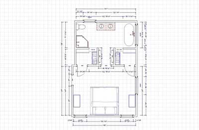Bathroom floor plans with dimensions