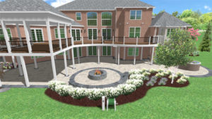 3D rendering of a home