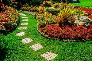 a garden that is shifting and therefore will require the help of a Maryland fill dirt contractor to keep the soil from shifting