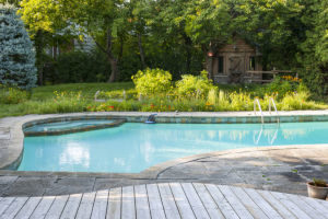 an inground pool in a person's backyard going to be removed