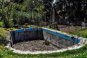 a pool that will receive a full inground pool removal