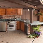 outdoor kitchen set