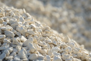 some crushed stone for a project