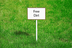 free dirt sign