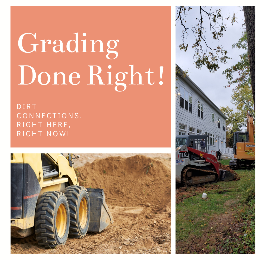 Dirt Connections land grading flyer