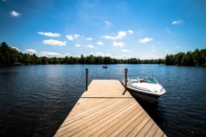 build a dock on a lake