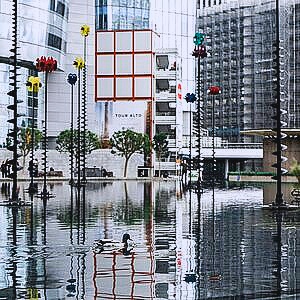 commercial buildings damaged from flood water that needs waterproofing