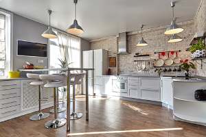 A beautiful kitchen interior. Your home addition plan should add value to your home