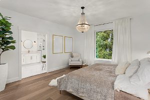 Elegant custom home addition master Bedroom