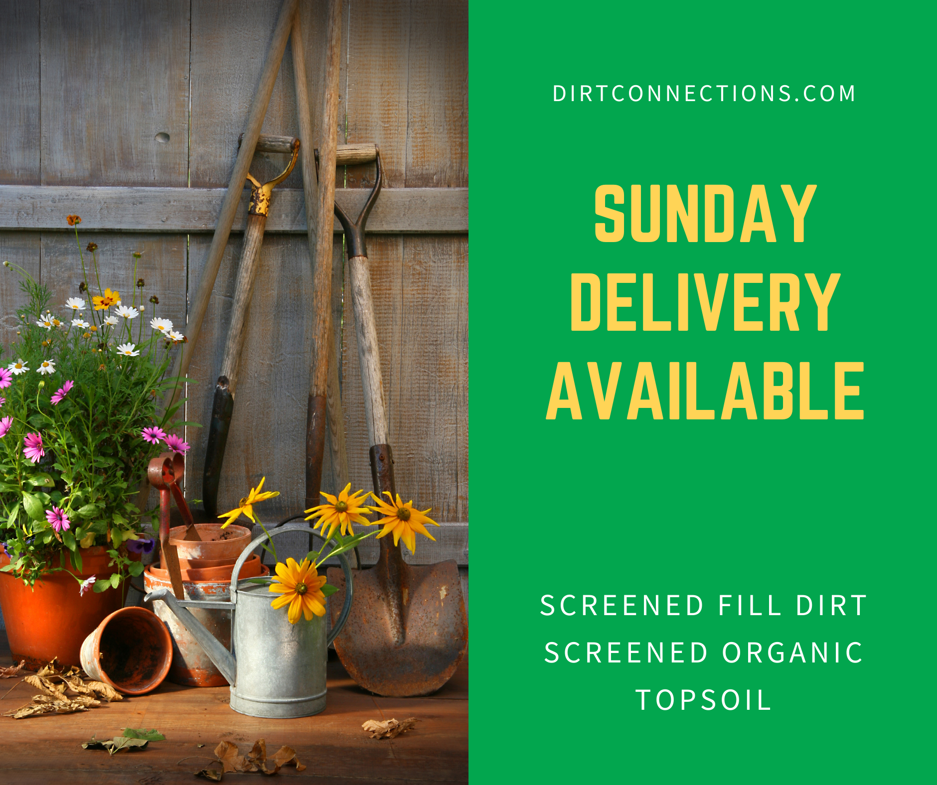 Sunday deliveries available now