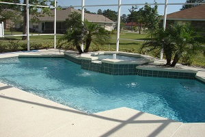 an inground pool