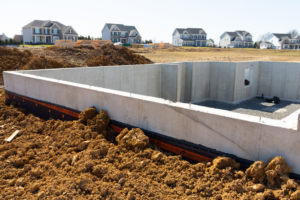 new home construction foundation