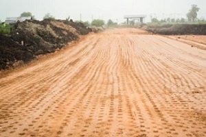 soil compacted for highway