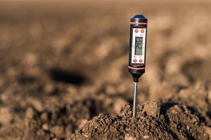 A soil pH meter
