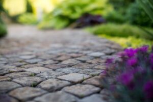 Paving stone pathway in Northern Virginia